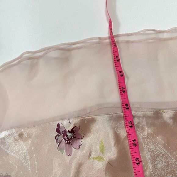 Intimate Essentials nightgown Women Large Pink Floral feminine dainty satin slip - Picture 3 of 9